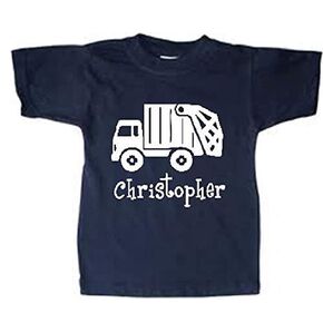 personalized boys girls kids custom trash truck shirt toddler garbage tshirt