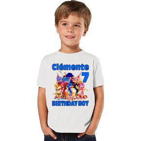 Personalized Sonicc Birthday Shirt, Add Any Name and Age, Family Matching Shirts, Custom Shirts for a Sonicc Birthday Party.