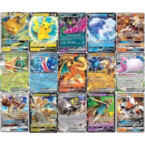 5 Pokemon Ultra Rare Card Lot - V, Gx, ex, Assorted Variety - No Duplicates