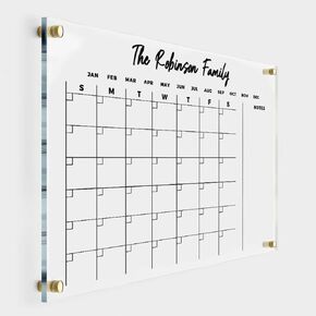 Family Calendar Fully Customized Planner - Personalized Calendar 2025, Horizontal Wall Calendar, Monthly and Weekly Calendar, Housewarming Gift in Saudi Arabia