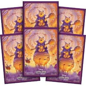 Ravensburger Disney Lorcana TCG Card Sleeves Featuring Winnie The Pooh – Hunny Wizard by John Loren | 65 Protective Sleeves for TCG Decks | Ages 8+
