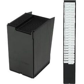 25 Pocket Wall Mount time Card Holder Rack, uPunch Compatible, fits All uPunch time Cards up to 3.5" Wide and at Least 7" Long
