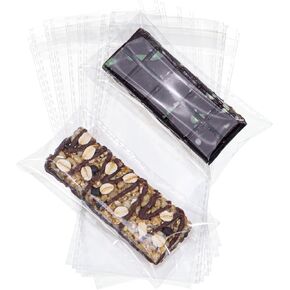 50Pack 3x6Inches Granola Bar Bags Cakesicle Packaging Bags Rice KrispiesTtreats Individually Wrapped Cellophane Packaging for Cereal Bar Cookies Macaron Soap Chocolate Truffle Energy Bar