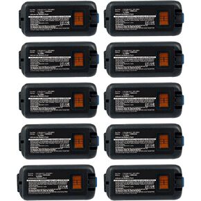 (10pack) 5200mAh Replacement Battery for Intermec CK70 CK71 Scanners,fits Part No 318-046-001 318-046-011 1001AB01 1001AB02 AB18