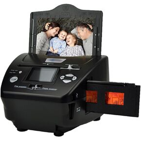 16MP Film & Slide Scanner, All-in-1 Slide Viewer with LCD Screen, SD Card Slot, Converts 35mm 135 110 126 /Slides/Negatives to Digital JPG Photos