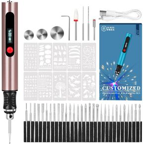 Engraving Pen for All Materials, Ultimate Cordless Portable Tool for Artists & DIYers, Portable Rotary Engraver Machine for Jewelry Wood Glass Stone Carving - Engrave 60+ Surfaces (Deep Blue)