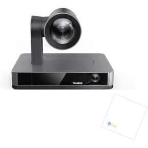 TWA Yealink Bundle of UVC86 Teams Room 4K 12x Optical USB PTZ Camera with Audio Integration and TWAComm Microfiber Cloth