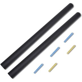 Wall Sticker Blackboard Self-Adhesive 2 Rolls with Chalks for Kids Rooms, Living Room, Kitchen, Black