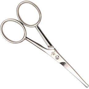 Stainless Steel Ear/Nose Curved Pet Grooming Shears, 4-Inch