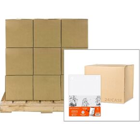 Pallet of 63 cases (1512 Total) Whitelines Engineering Pads, 160 Pages 8.5"x11" Grey Grid Paper, 3 Hole