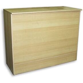 Cash Wrap Service Register Counter 4 Ft W Store Display Knockdown Maple Wood New