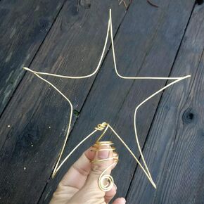 Mini Tree Topper Star For Christmas Decorating Home or Office In Custom Color For Small Trees