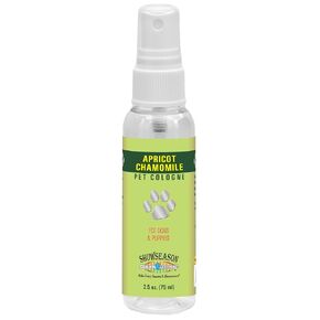 Showseason Apricot Chamomile Pet Cologne 2.5 oz For Dogs | Travel Size | Long-Lasting Odor Eliminator | Cruelty-Free | Paraben-Free | Made in USA