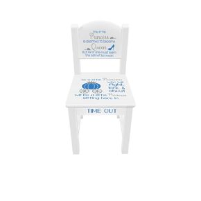 Children's Time out chair, Nusery or Playroom Chair, Cute Chair for Baby Shower Gift