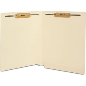 Staples Reinforced End Tab Classification Folder, Letter Size, Manila, 100/Carton (ST18357/TR183VS)