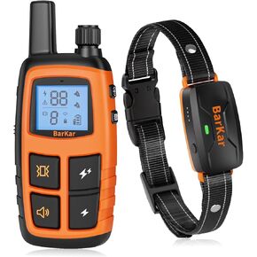 Shock Collar for Dogs - Dog Training Collar, 3 Training Modes, IPX7 Waterproof, Rechargeable Dog E-Collar with LCD Screen & Anti-Mistake Lock