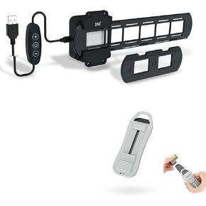 JJC 35mm Film Digitizing LED Light with Film Retriever Tool, 10-Level Brightness Backlight for Slide and Negative Scanning
