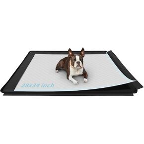 Dog Pee Pad Holder, Fit 34x28 Pad, Puppy Pad Holder, Oxford Cloth Material Soft & Durable, 14 Magnetic Clips, Black