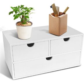Desk Organizer with Drawers Countertop Drawer Organizer Drawers for Desk Top Home Office Workspace Bathroom Toiletries Supplies (black with shelf)