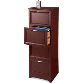 Realspace® Magellan 19" D Vertical 4-Drawer File Cabinet, Classic Cherry