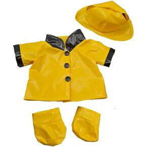 Rain Slicker w/Hat & Boots Teddy Bear Clothes Fits Most 14"-18" Build-A-Bear & Make Your Own Stuffed Animals