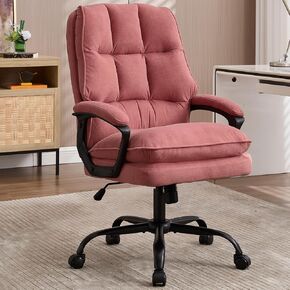Comfy Office Chair Soft and Double Padded Computer Desk Chairs for Long Hours Executive Office Chair with Height Adjustment Work Chairs for Home Office Teal Blue