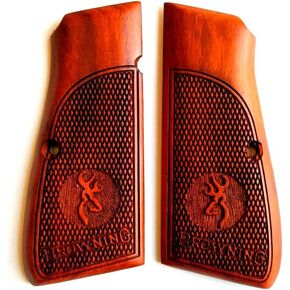 BMPL Hardwood Luxurious Browning High Power Hp Grips Smooth Resin Handmade Pistol New Laser Carved Handmade Handcraft Handgun #BN003