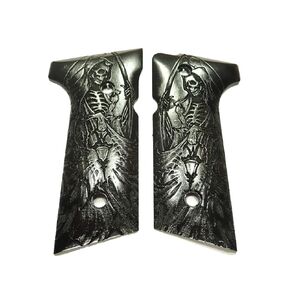 Ebony Grim Reaper Beretta 92x, Vertec, M9A3 Grips