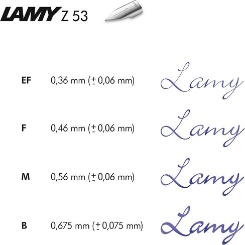 LAMY Z 53 NIB 888 - NIB مصنوع من الفولاذ المقاوم للصدأ المصقول باللون الفضي - سماكة NIB EF in Kuwait