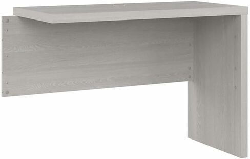 Pemberly Row 42W Desk Return/Bridge in Gray Sand - Engineered Wood in Kuwait