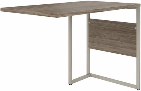 Pemberly Row 42W x 24D Desk Return/Bridge in Storm Gray - Engineered Wood in Saudi Arabia