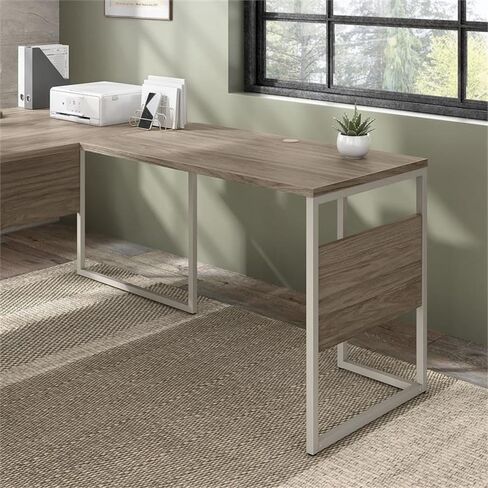 Pemberly Row 42W x 24D Desk Return/Bridge in Storm Gray - Engineered Wood in Saudi Arabia