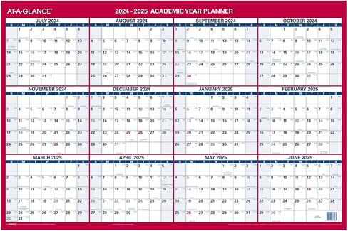 AT-A-GLANCE 2026 تقويم محو ، مخطط الجدار الجاف ، 36 "× 24" ، كبيرة ، سنوية ، أفقية/عمودية ، مواسم في الإزهار (PM200P2826) in Kuwait