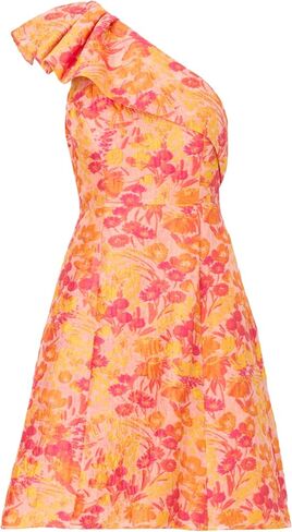 Adrianna Papell Women's One Shoulder Jacquard Dress in Saudi Arabia