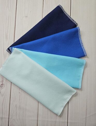 Paperless Towels, 12-12" X 10" Washable Paper Towels, Reusable Paper Towels, 100% Cotton (Blues) in Saudi Arabia