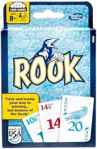 Hasbro Gaming Rook Card Game | Family Games for Kids, Teens, and Adults | 2 to 6 Players | Bidding and Trick-Taking Games | Fun Summer Activities | Vacation Travel Essentials | Ages 8+ in Saudi Arabia
