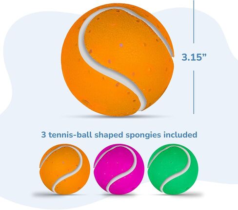ArtCreativitive Sports Balls Water Splash Toys - مجموعة من 3 - ألعاب حمام إسفنجية للأطفال - 3 تصاميم كرات رياضية مختلفة تشمل كرة القدم وكرة السلة وكرة كرة القدم - ألعاب أحواض الاستحمام والبركة للأطفال in Kuwait
