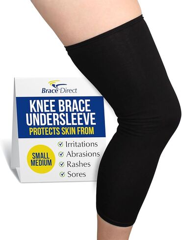 Brace Direct Knee Brace Undersleeve Closed Patella Protects Skin from Abrasions and Irritations, Easy to Use, Comfortable, Breathable, Lightweight, Flexible, and Non Slip Material in Kuwait