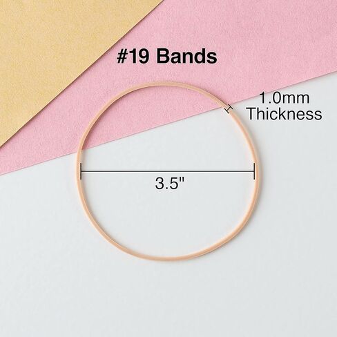 Staples Rubber Bands, #33 Band Size, 1mm Thickness, Resealable Storage Bag, 700-Pack, Beige in Saudi Arabia