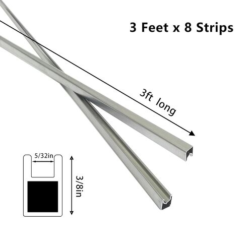 3/8" U Zinc Came for Stained Glass Works Framing, 36ft Zinc Came (3ft x 12) in Kuwait