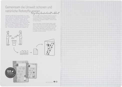 Oxford A4 Recycled Exercise Book 16 Sheets Ruling 7 Squared Pack of 15 in Saudi Arabia