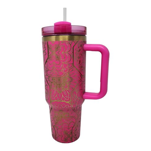 40oz Laser Engraved Nurse Swear Tumbler with Lid and Straw, Multicolor (Green) in Saudi Arabia