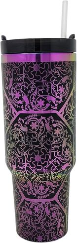 40oz Laser Engraved Nurse Swear Tumbler with Lid and Straw, Multicolor (Green) in Saudi Arabia