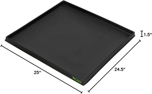 DoggieLawn Non-Spill Dog Potty Training Tray - Leak-Proof HDPE Plastic Grass Pad Holder for Apartments & Urban Homes - Reusable & Washable-Perfect for Indoor Dogs & Puppies Standard (25"x16.5"x1.5") in Saudi Arabia