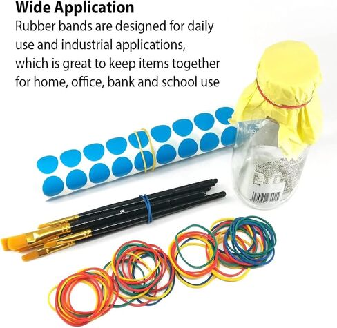 Rubber Band Depot, Size #16, Everyday Bands, Business Rubber Bands - Rubber Band Measurements: 2-1/2" x 1/16'' - Approximately 210 Rubber Bands Per Bag - 1/8 Pound Bag in Kuwait