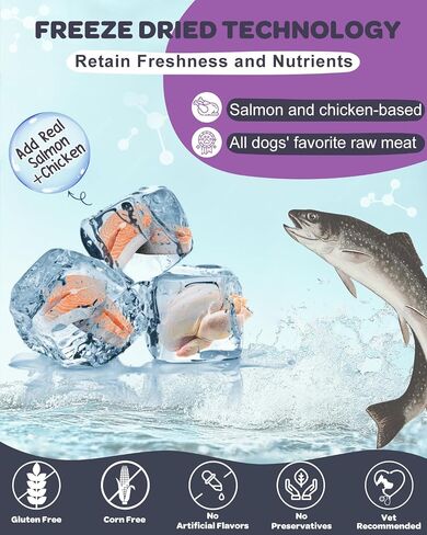 NATURE TARGET Probiotics for Dogs, 6 Billion CFUs Dog Probiotics for Digestive Health with Prebiotic and Digestive Enzymes, Rich in Omega 3 and Vitamins for Skin & Coat, Salmon-Flavored - 120 Counts in Saudi Arabia