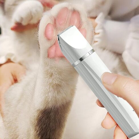 Pet Grooming Kit,Hair Trimmer | 4 in 1 Silent Cordless Electric Trimming Nail Grinder Tool for Cat Eyes Face Ears Paws Matted Hair in Saudi Arabia