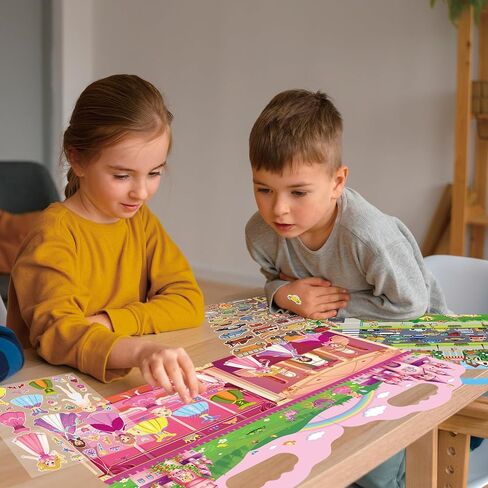 6ST CONSER COSTERABLE CONBERS للأطفال الصغار من 2 إلى 4 سنوات ، تشمل كتب الأطفال الصغار من 1-3 ، مجموعة كتاب النشاط منتفخ الأطفال ، المزرعة ، الأميرة ، المركبات ، المحيط ، الديناصورات in Kuwait