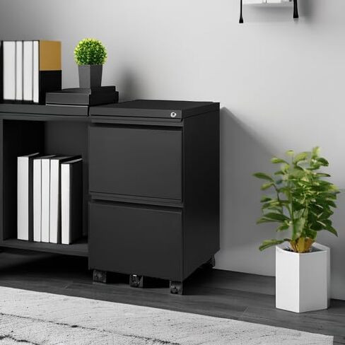 5 خزانة ملفات درج ، خزائن ملفات للمكتب المنزلي ، خزانة الملفات العمودية مع قفل ، 61.6 "خزانة ملفات قفل ل A4 Legal/Letter ، التجميع المطلوب (أسود) in Kuwait