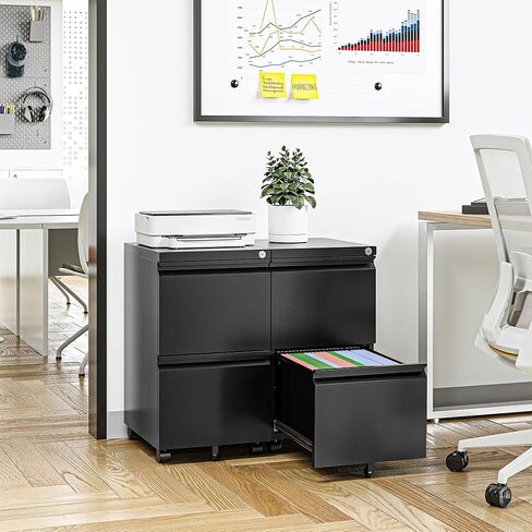 5 خزانة ملفات درج ، خزائن ملفات للمكتب المنزلي ، خزانة الملفات العمودية مع قفل ، 61.6 "خزانة ملفات قفل ل A4 Legal/Letter ، التجميع المطلوب (أسود) in Kuwait